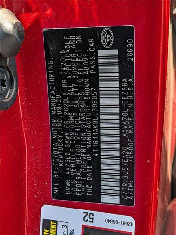 Used 2020 Toyota Camry SE FWD image 15