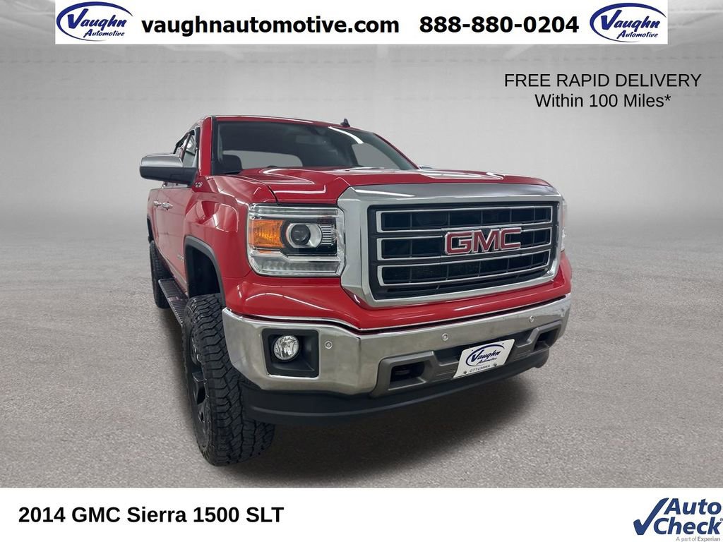 Used 2014 GMC Sierra 1500 SLT w/ SLT Crew Cab Value Package AWD/4WD image 1