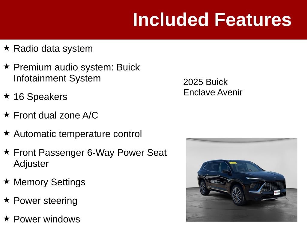 Used 2025 Buick Enclave Avenir w/ Super Cruise Package AWD/4WD image 4