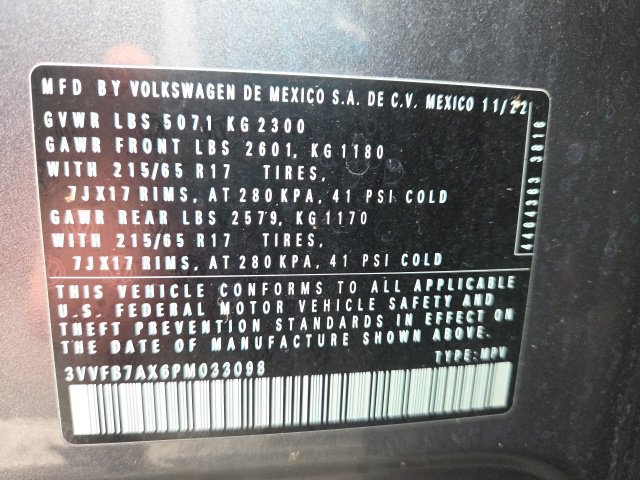 Used 2023 Volkswagen Tiguan S AWD/4WD image 30