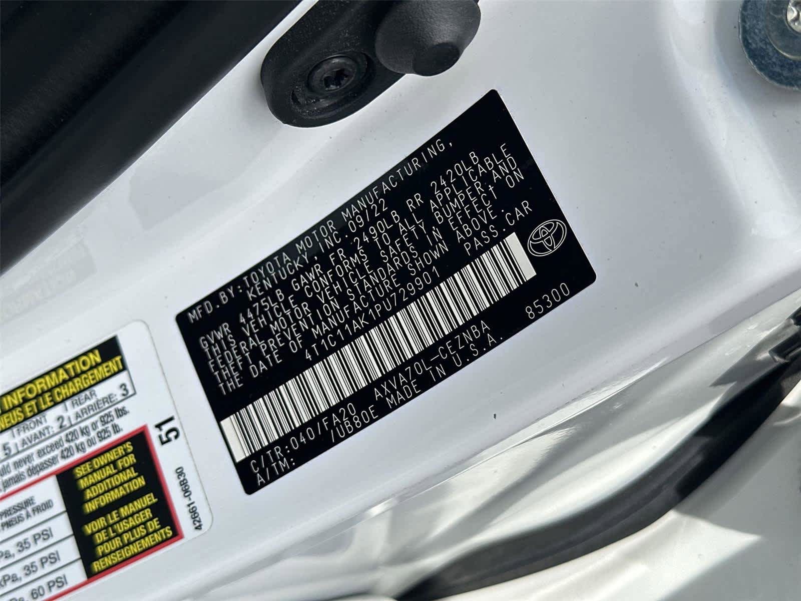 Used 2023 Toyota Camry LE FWD image 21