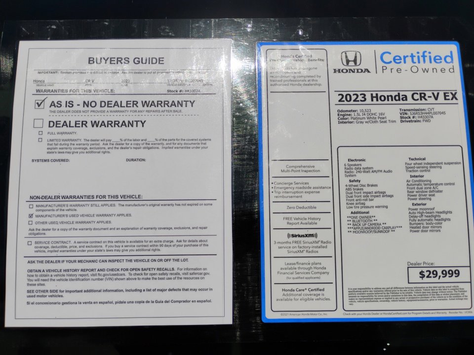 Certified 2023 Honda CR-V EX image 33