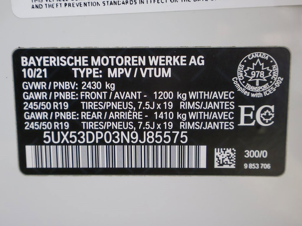 Used 2022 BMW X3 xDrive30i image 40