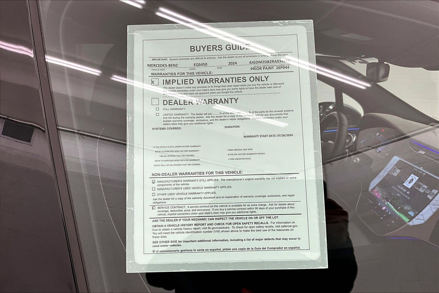 Certified 2024 Mercedes-Benz EQS 450+ SUV image 33