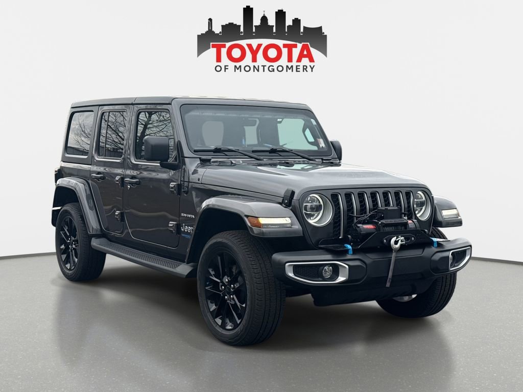 Used 2022 Jeep Wrangler Unlimited Sahara 4xe w/ Cold Weather Group image 1