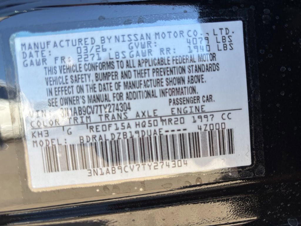 New 2026 Nissan Sentra SV w/ SV Convenience Package FWD image 10