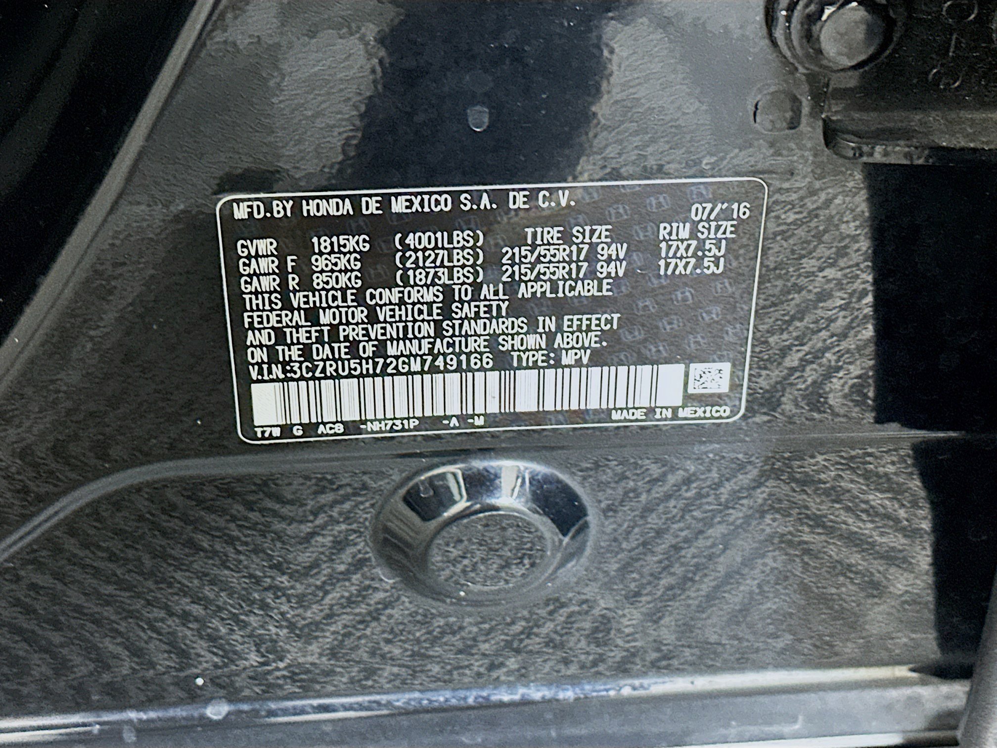 Used 2016 Honda HR-V EX-L image 12