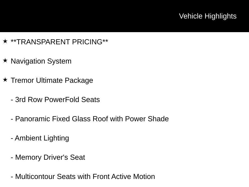 New 2026 Ford Explorer Tremor w/ Tremor Ultimate Package AWD/4WD image 6
