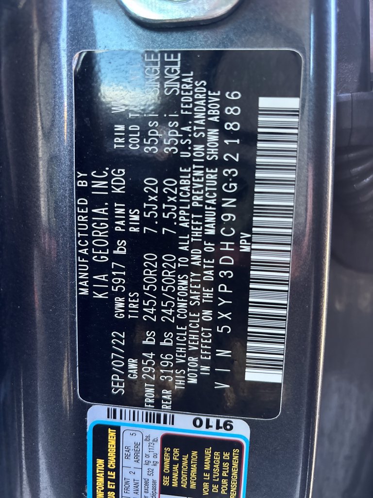 Certified 2022 Kia Telluride EX w/ EX Premium Package AWD/4WD image 28