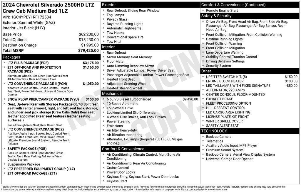 Used 2024 Chevrolet Silverado 2500 LTZ w/ LTZ Plus Package image 6