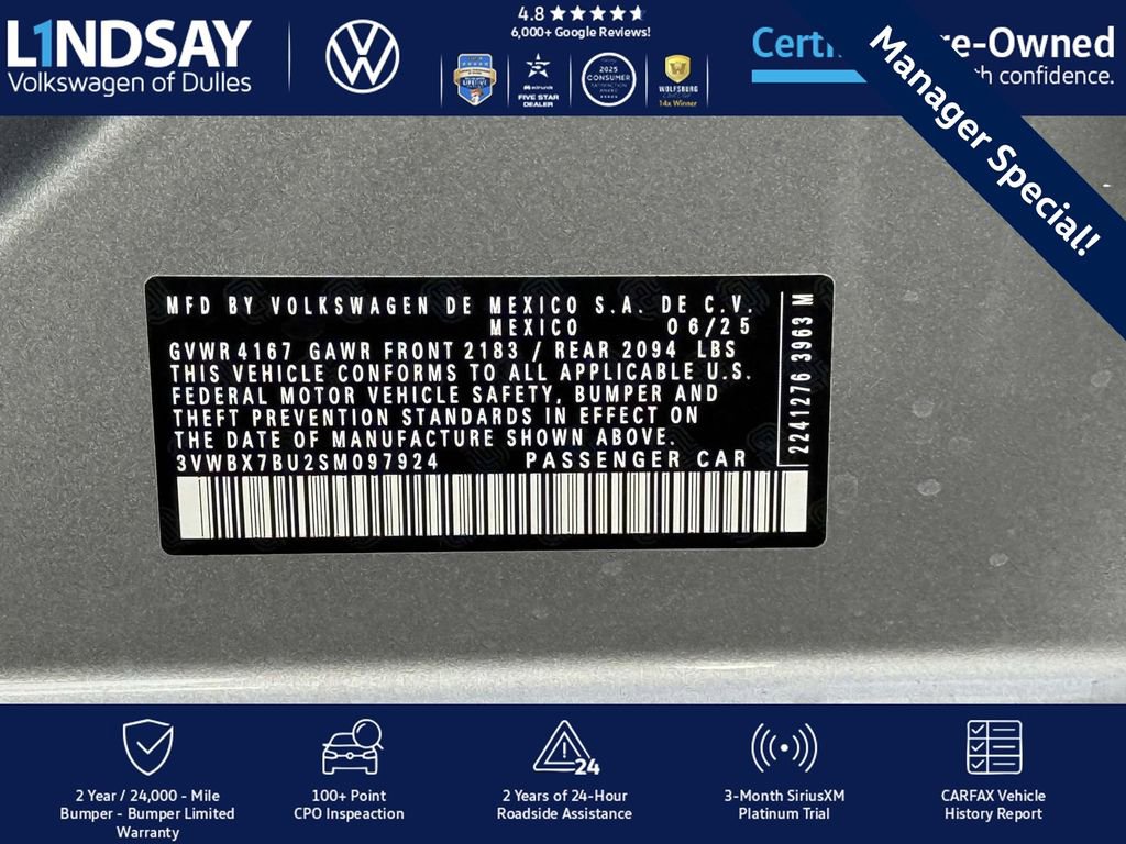 Certified 2025 Volkswagen Jetta Sport image 25