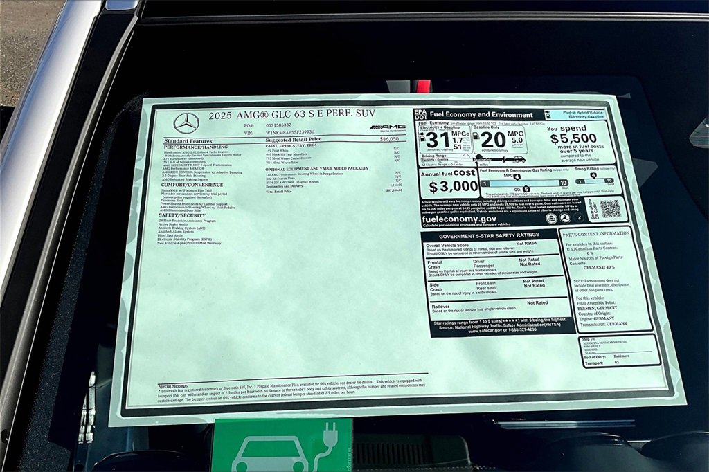 New 2025 Mercedes-Benz GLC 63 AMG S image 14