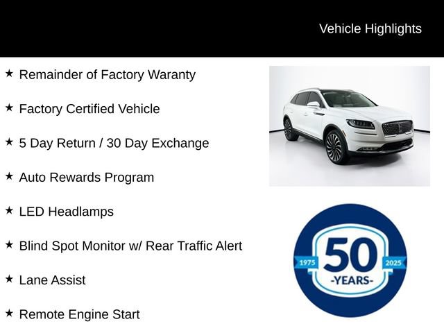 Certified 2022 Lincoln Nautilus Black Label AWD/4WD image 8
