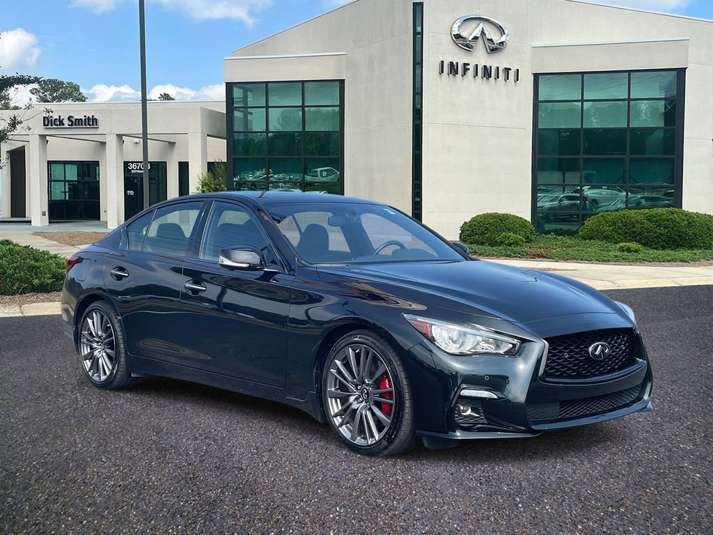 Used 2024 INFINITI Q50 Red Sport 400 w/ Black Opal Edition image 1