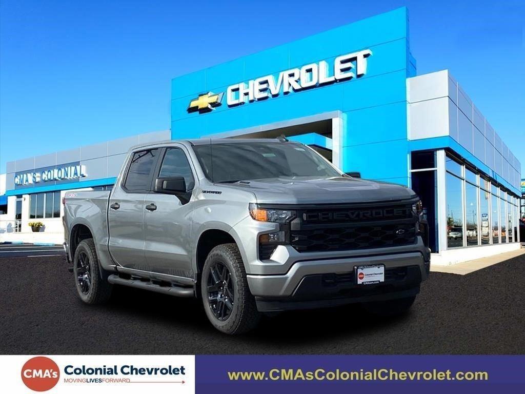 New 2026 Chevrolet Silverado 1500 Custom w/ Turbomax Blackout Package AWD/4WD image 1