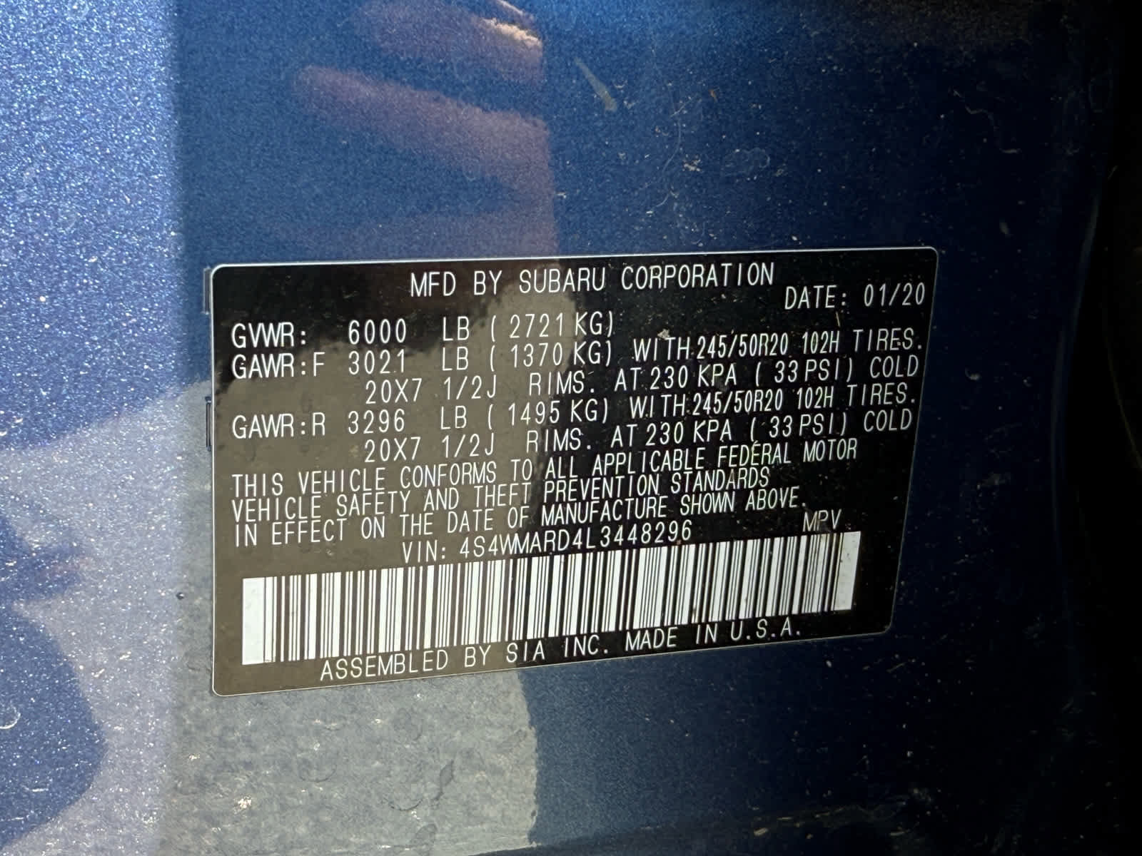 Used 2020 Subaru Ascent Touring w/ Popular Package #2A image 33