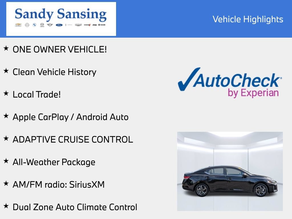 Certified 2025 Nissan Sentra SV w/ All-Weather Package FWD image 8