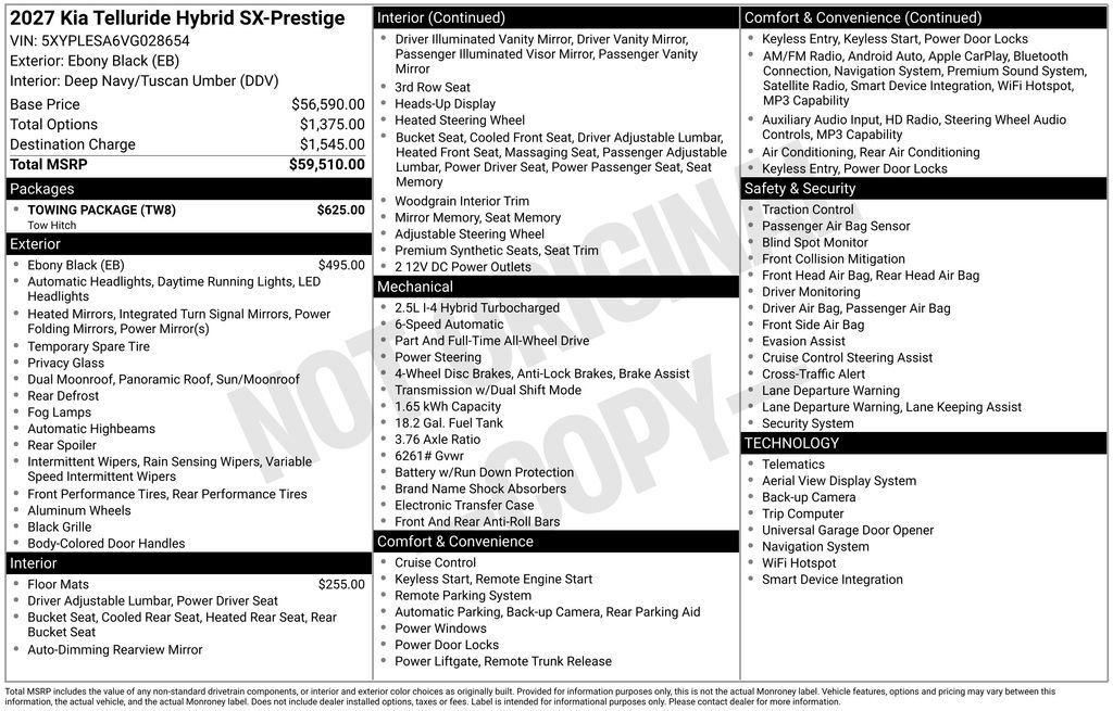 New 2027 Kia Telluride SX Prestige w/ Towing Package AWD/4WD video 2