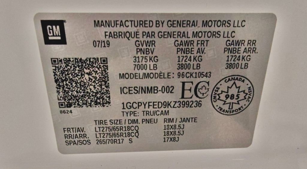 Used 2019 Chevrolet Silverado 1500 LT Trail Boss image 62