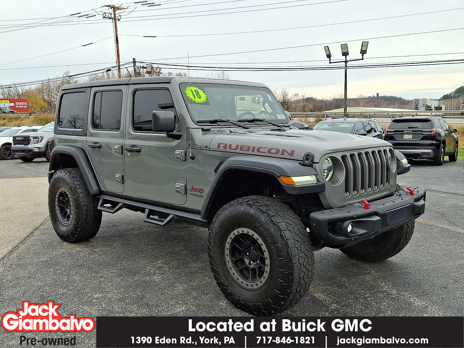 Used 2018 Jeep Wrangler Unlimited Rubicon w/ Uconnect 4C Nav & Sound Group