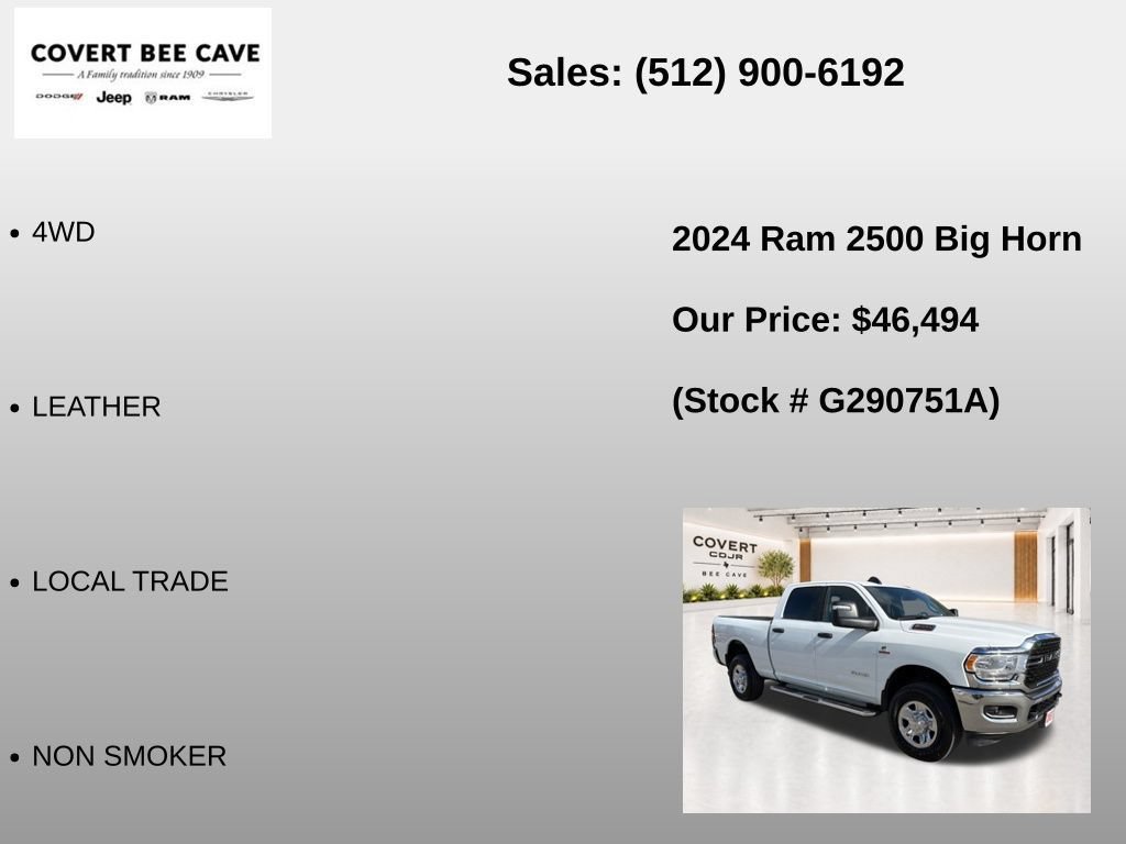 Used 2024 RAM 2500 Big Horn AWD/4WD image 9