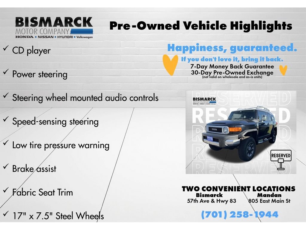 Used 2012 Toyota FJ Cruiser 4WD w/ Convenience Pkg image 8