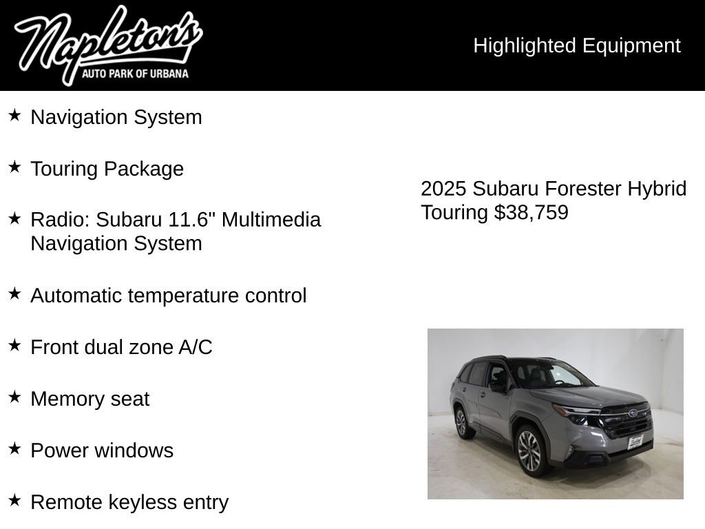 Used 2025 Subaru Forester Touring w/ Touring Package image 15