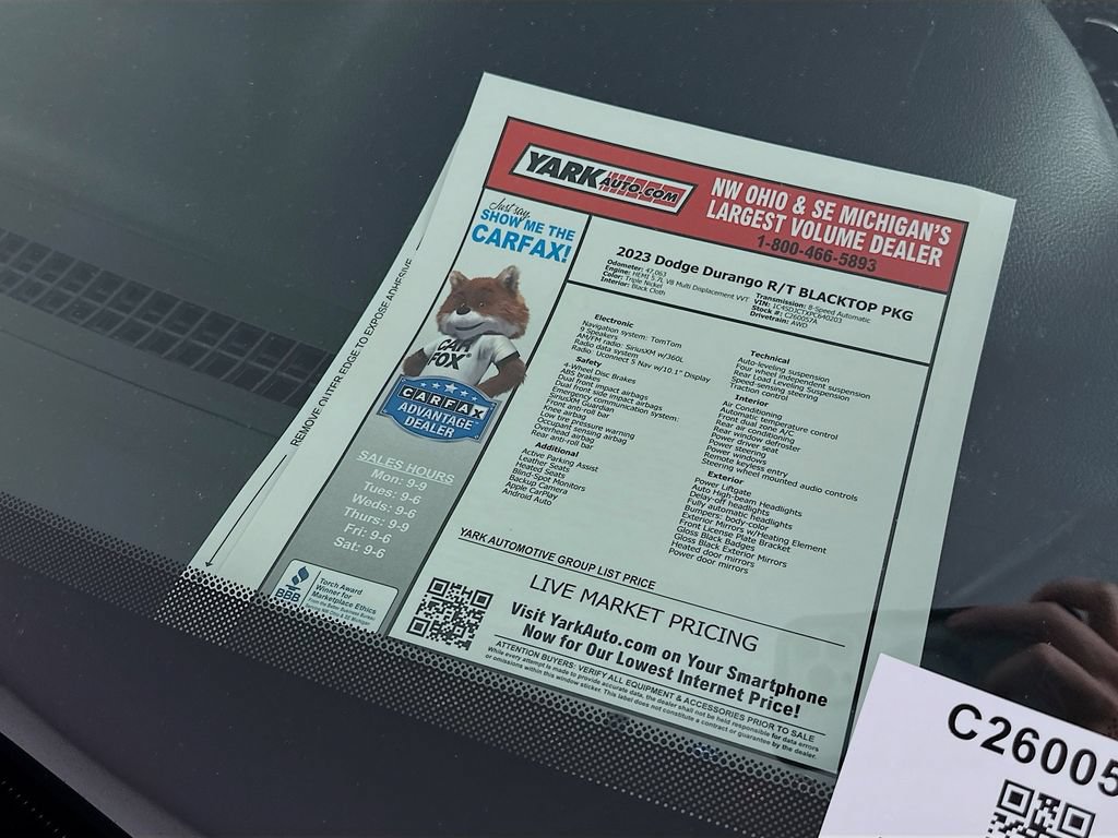 Certified 2023 Dodge Durango R/T w/ Blacktop Package AWD/4WD image 16