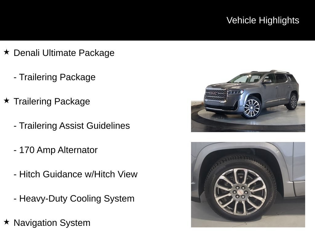 Used 2021 GMC Acadia Denali w/ Denali Ultimate Package AWD/4WD image 19