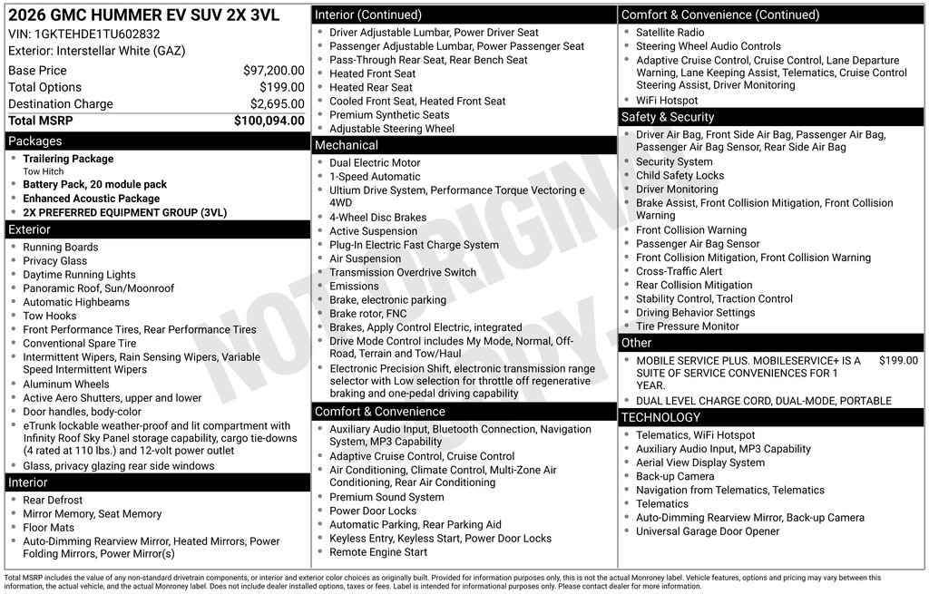New 2026 GMC Hummer EV SUV AWD/4WD image 18
