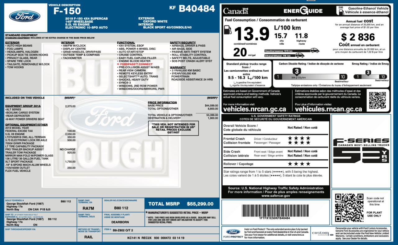 Used 2019 Ford F150 XLT w/ Equipment Group 301A Mid image 9