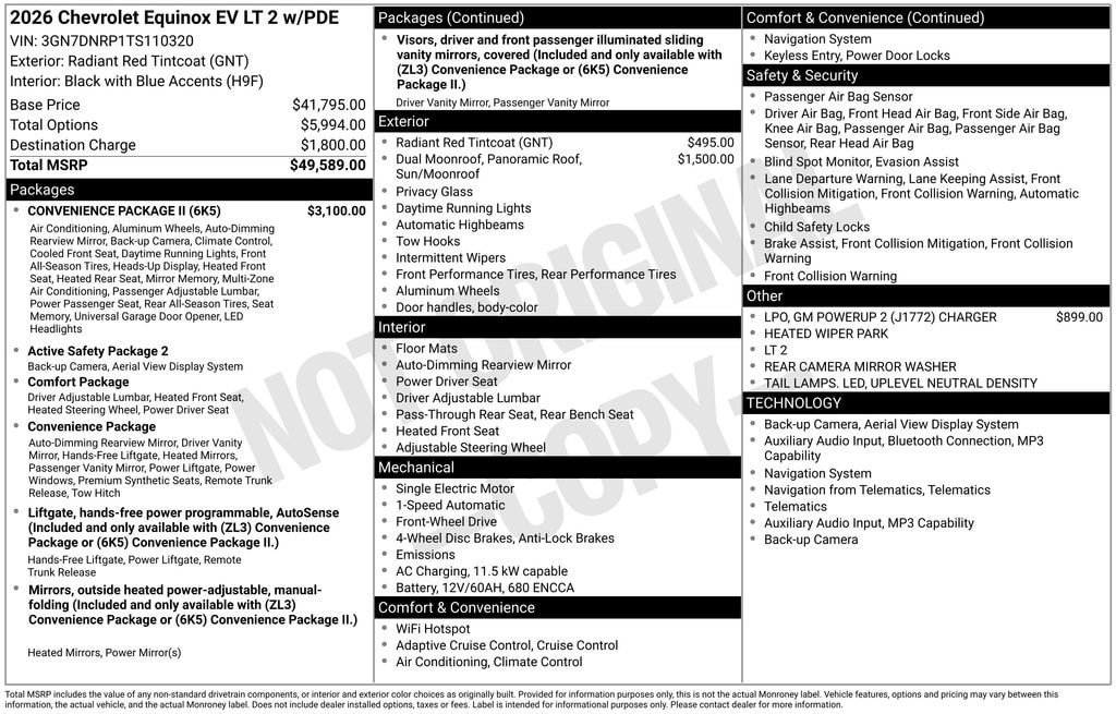 New 2026 Chevrolet Equinox EV LT FWD image 11