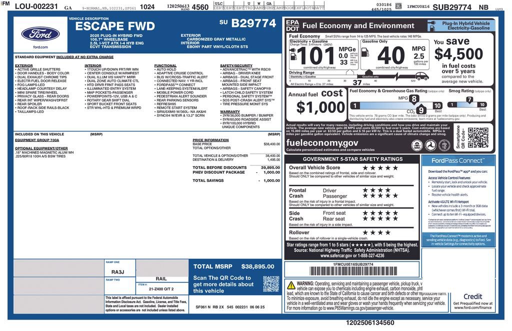 Used 2025 Ford Escape SE image 27