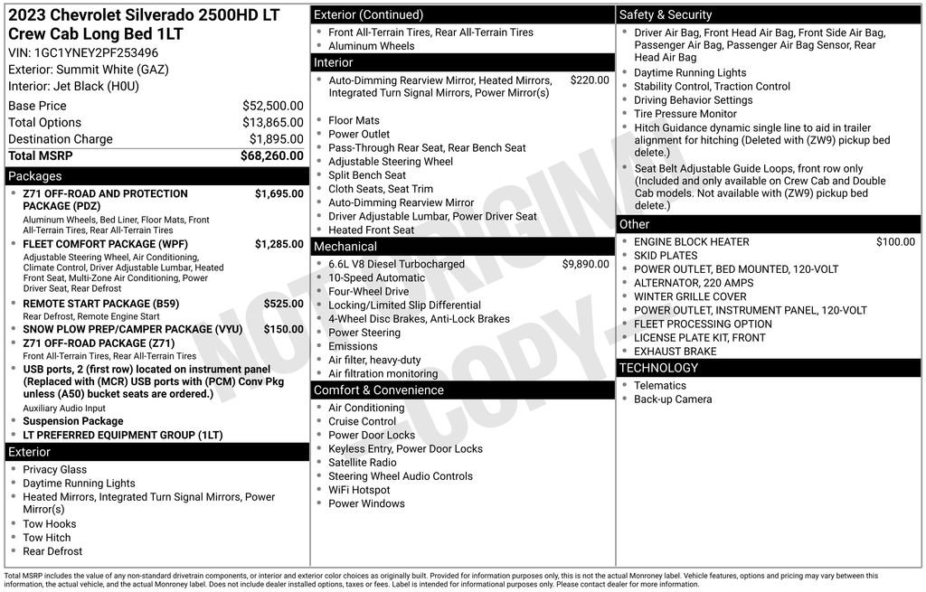 Used 2023 Chevrolet Silverado 2500 LT image 48