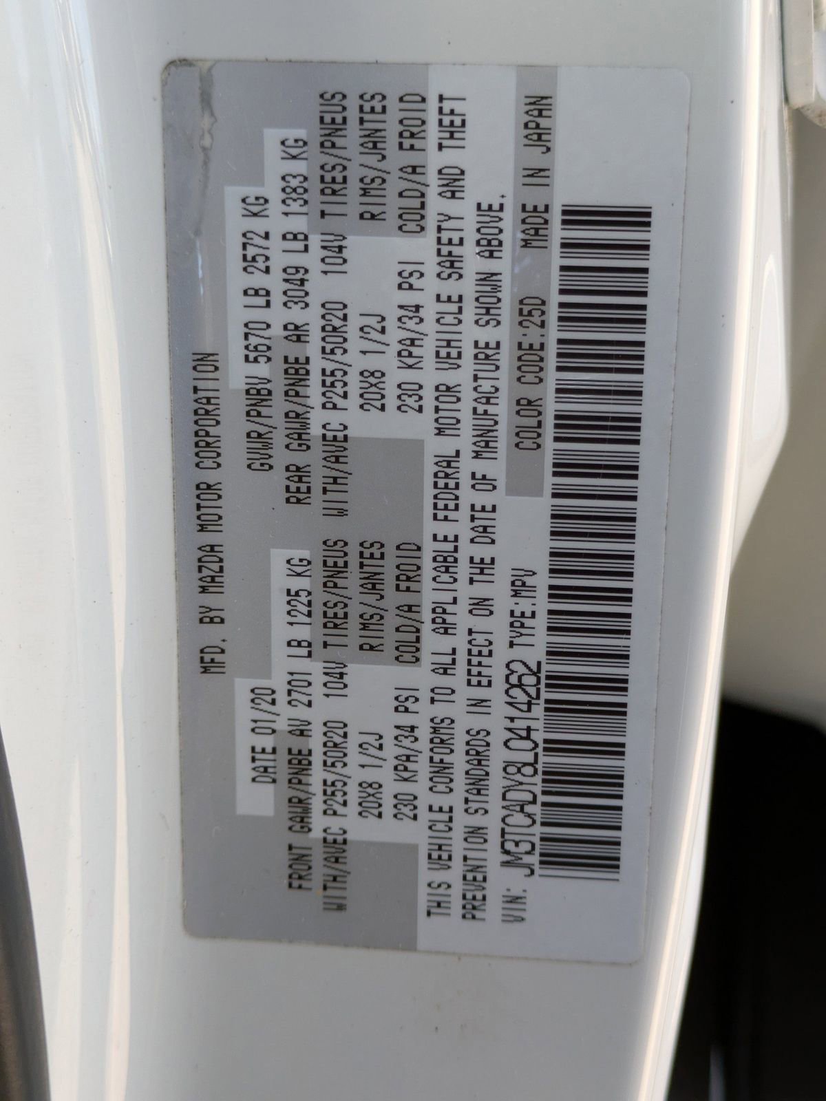 Used 2020 MAZDA CX-9 Grand Touring image 17