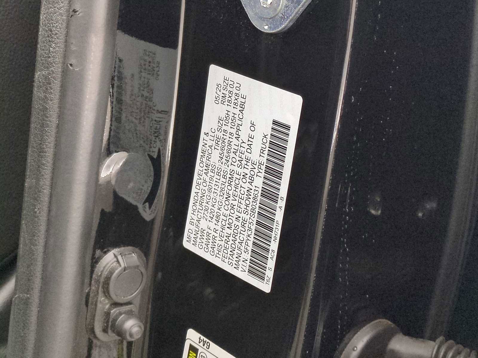 Used 2025 Honda Ridgeline RTL image 35