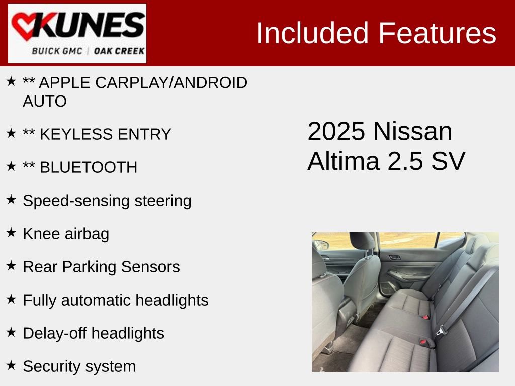 Used 2025 Nissan Altima 2.5 SV FWD image 2