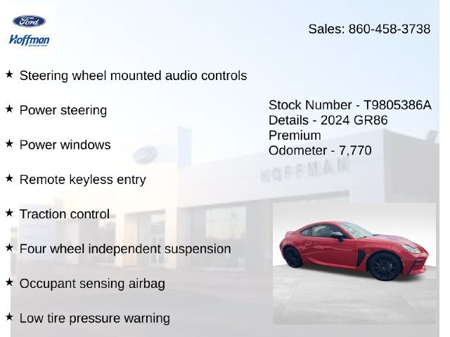 Used 2024 Toyota GR86 Premium RWD image 10