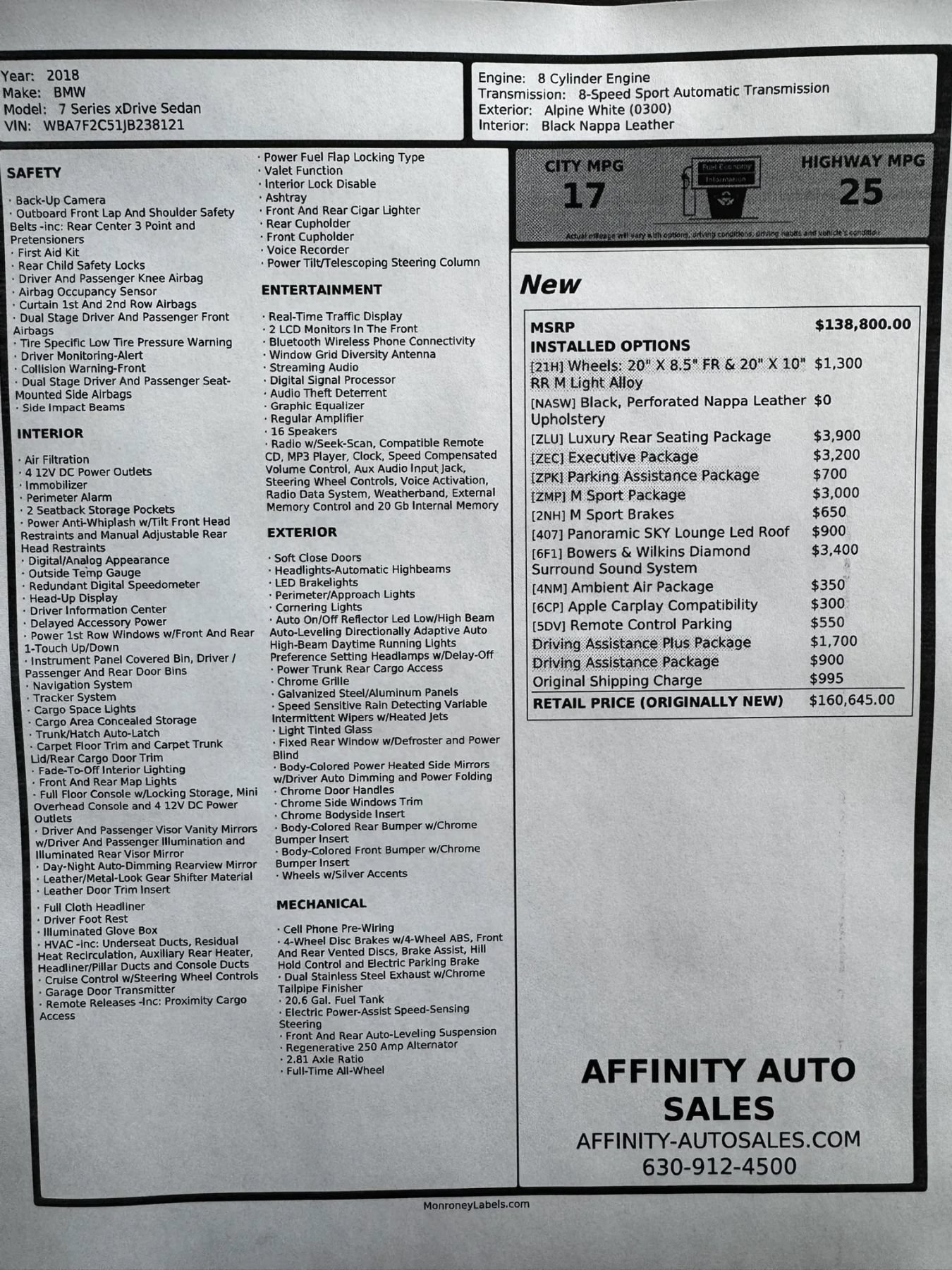 Used 2018 BMW 750i xDrive AWD/4WD image 73