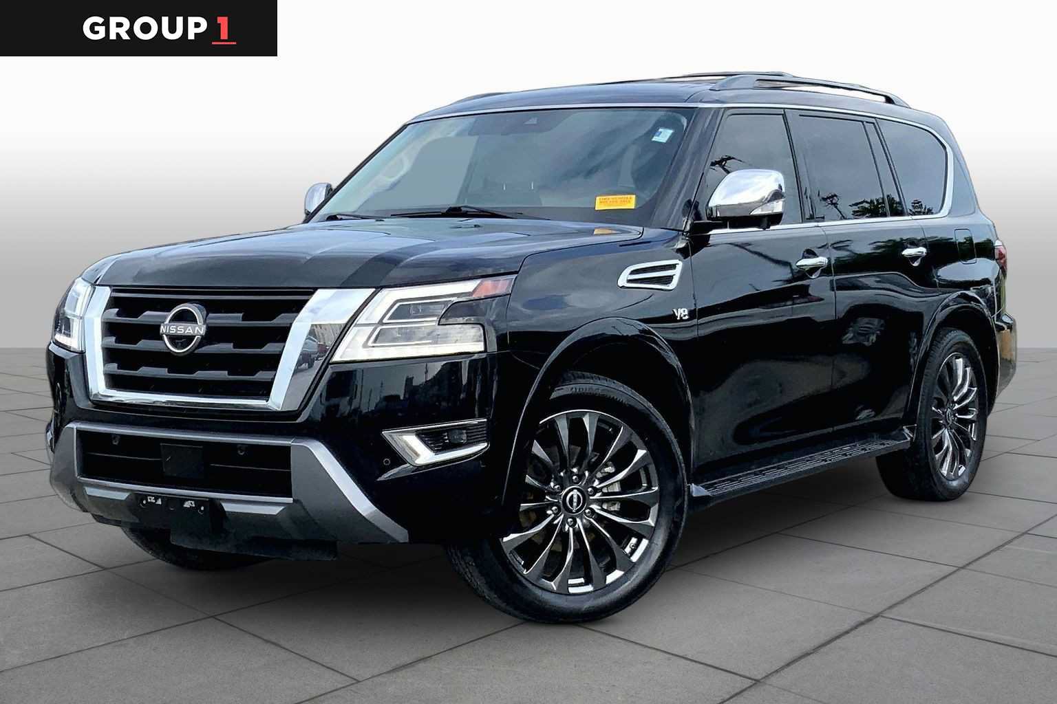 Used 2021 Nissan Armada Platinum w/ Captain's Chairs Package RWD image 1