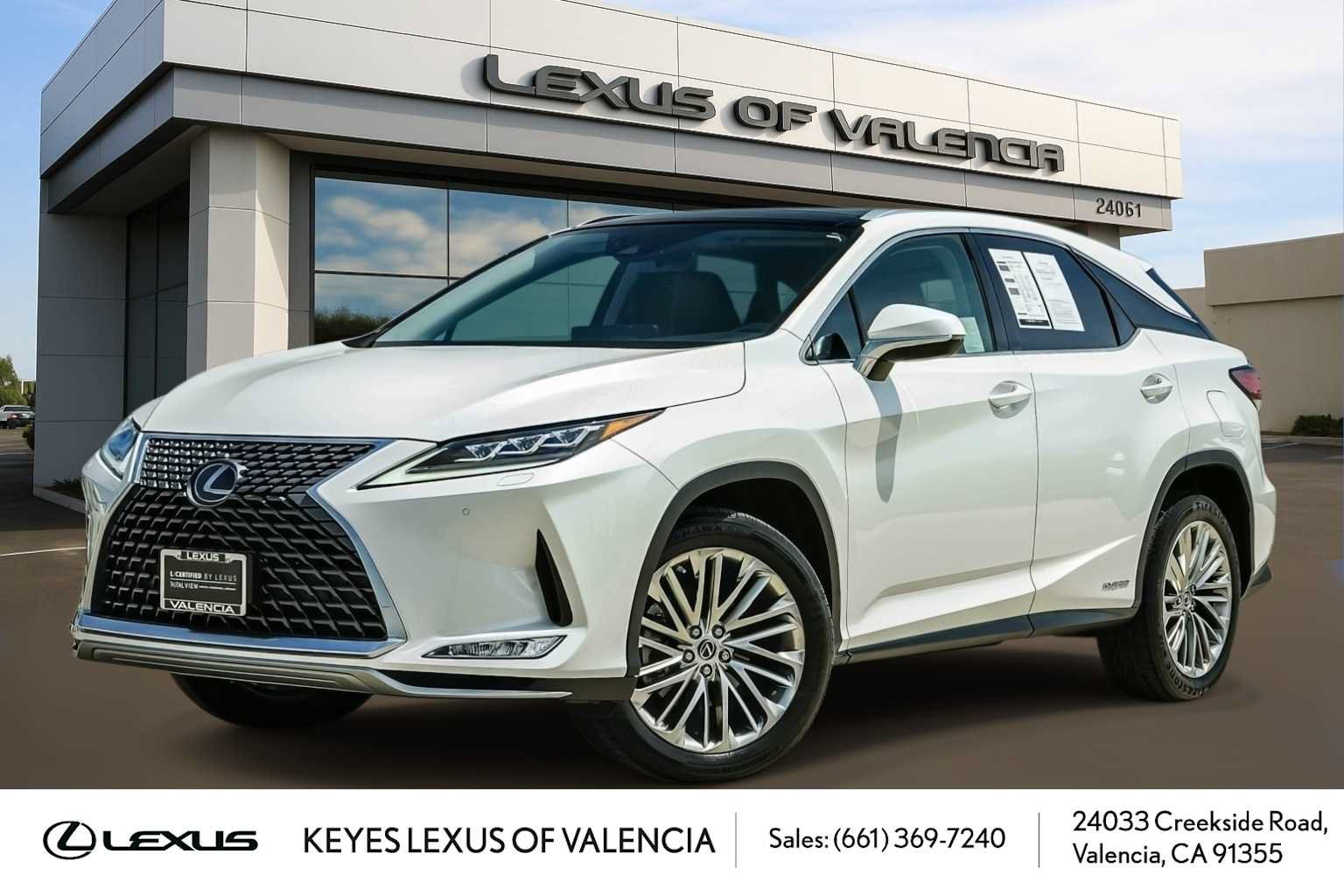 Certified 2020 Lexus RX 450h AWD w/ Luxury Package