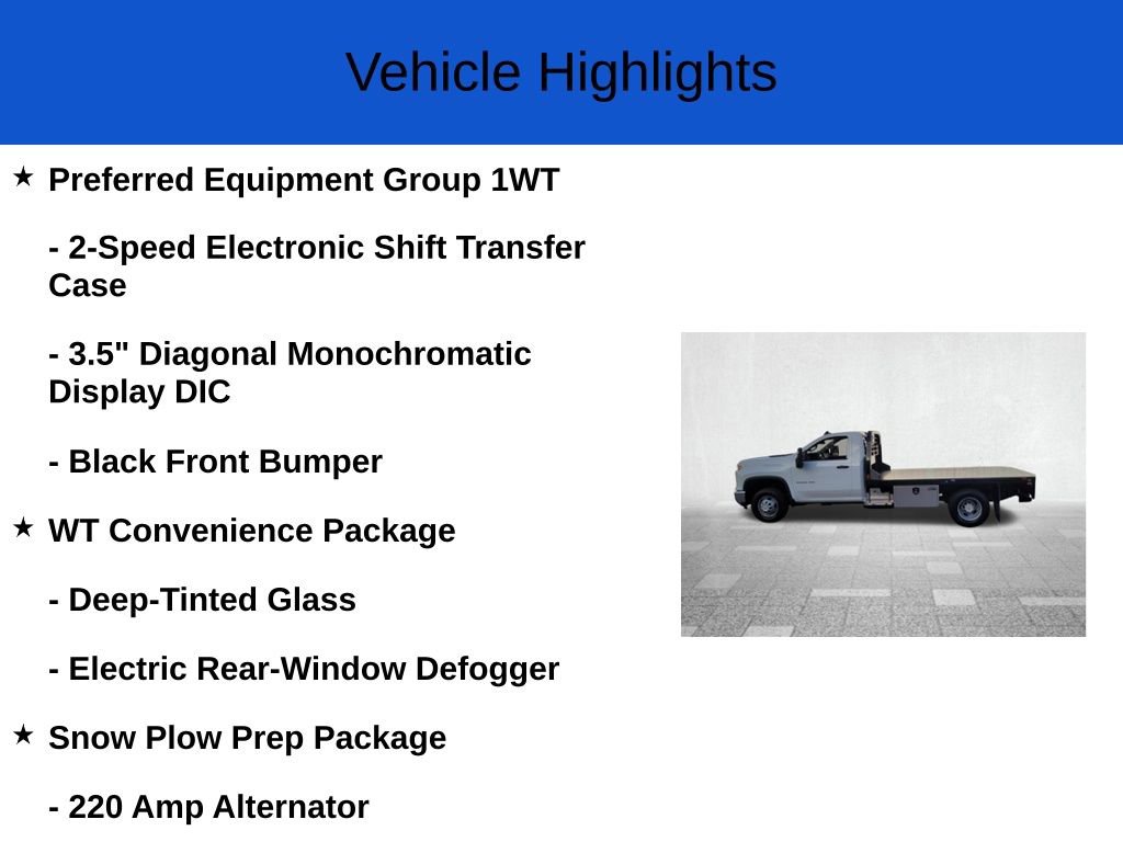 New 2025 Chevrolet Silverado 3500 W/T w/ WT Convenience Package image 3