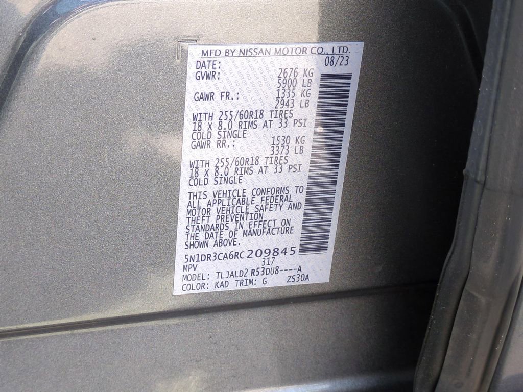 Certified 2024 Nissan Pathfinder SL w/ Black Appearance Package image 26