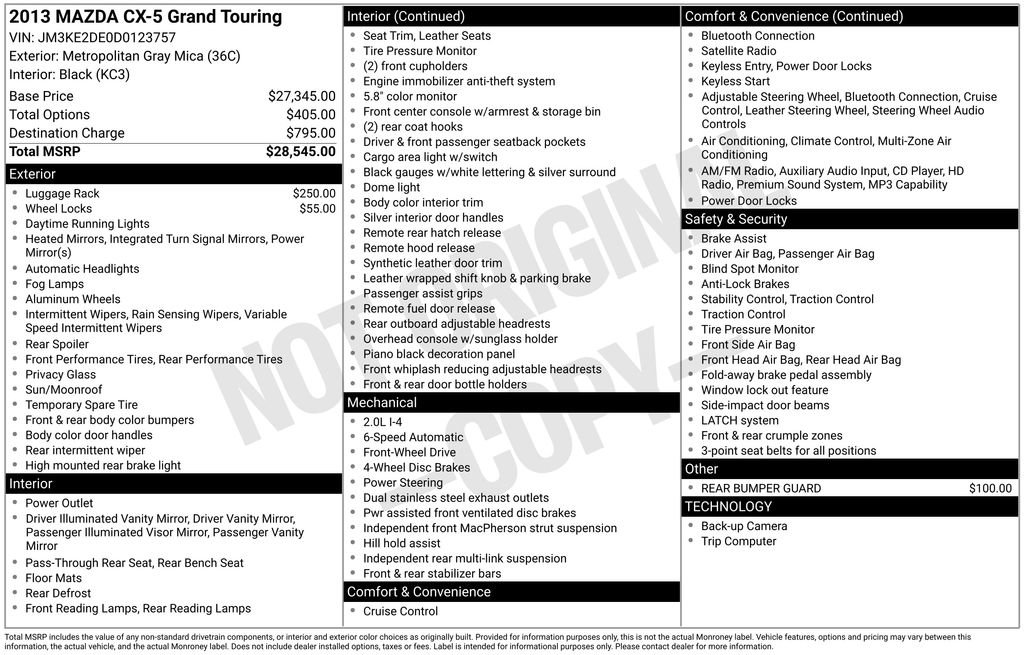 Used 2013 MAZDA CX-5 Grand Touring image 22