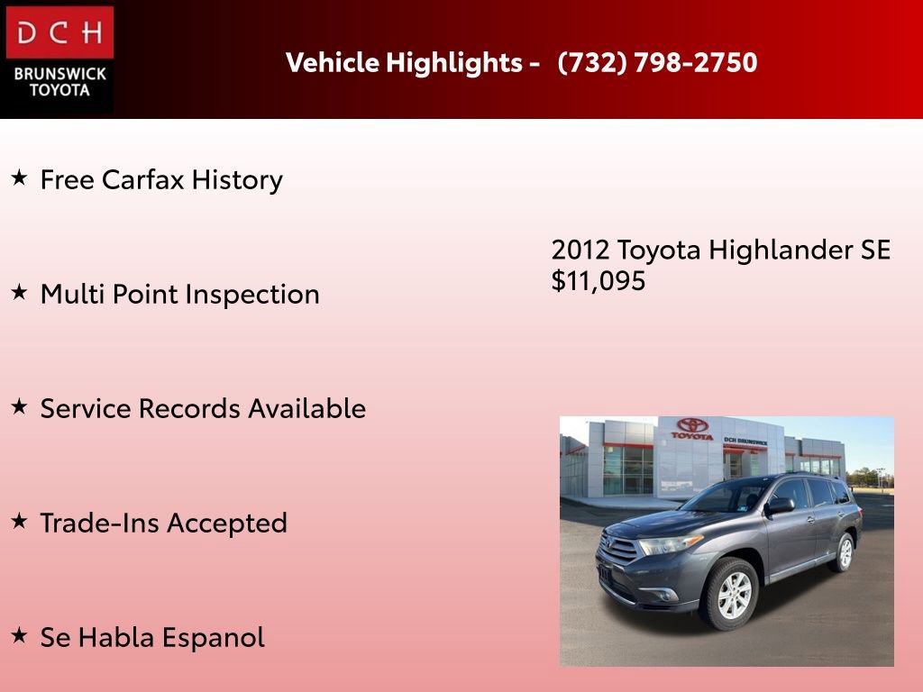Used 2012 Toyota Highlander SE image 4