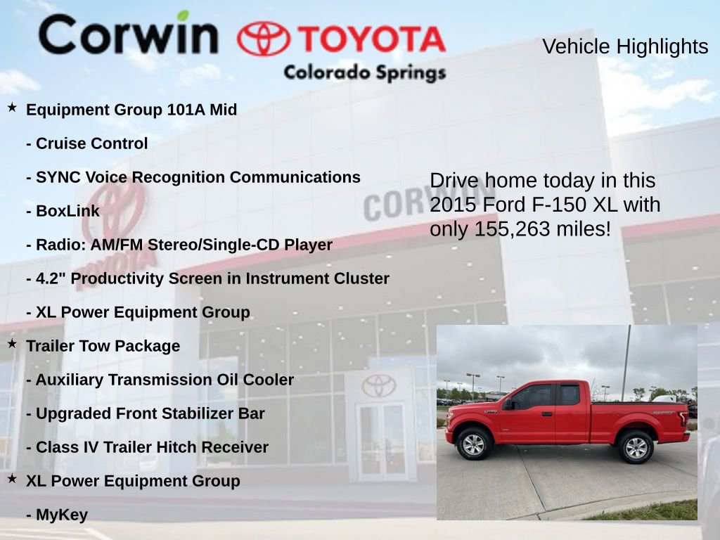 Used 2015 Ford F150 XL w/ Equipment Group 101A Mid AWD/4WD image 7