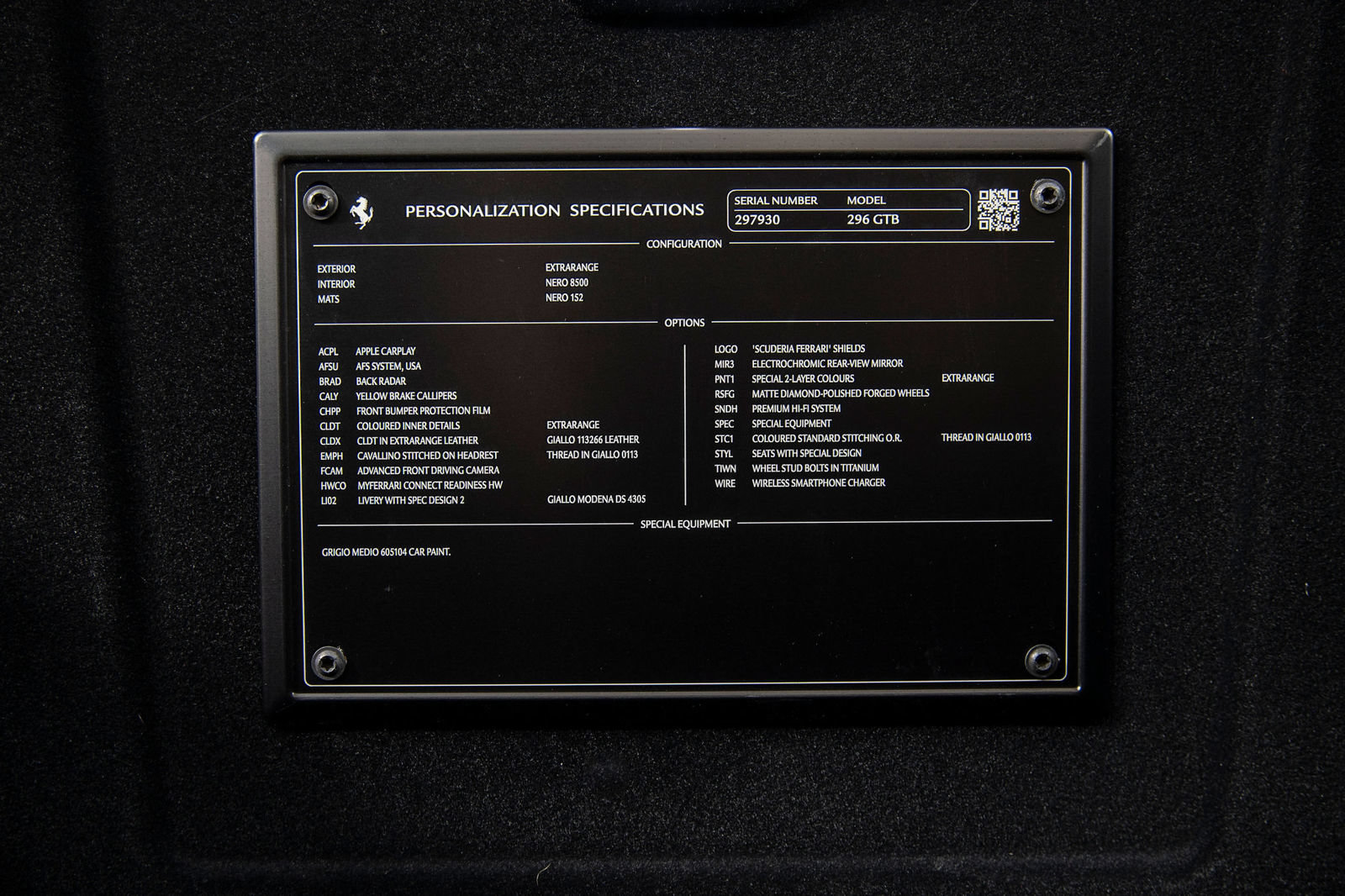 Certified 2023 Ferrari 296 GTB RWD image 32