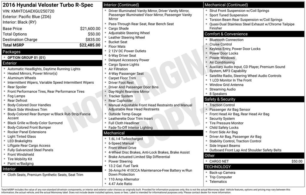 Used 2016 Hyundai Veloster Turbo R-Spec image 7