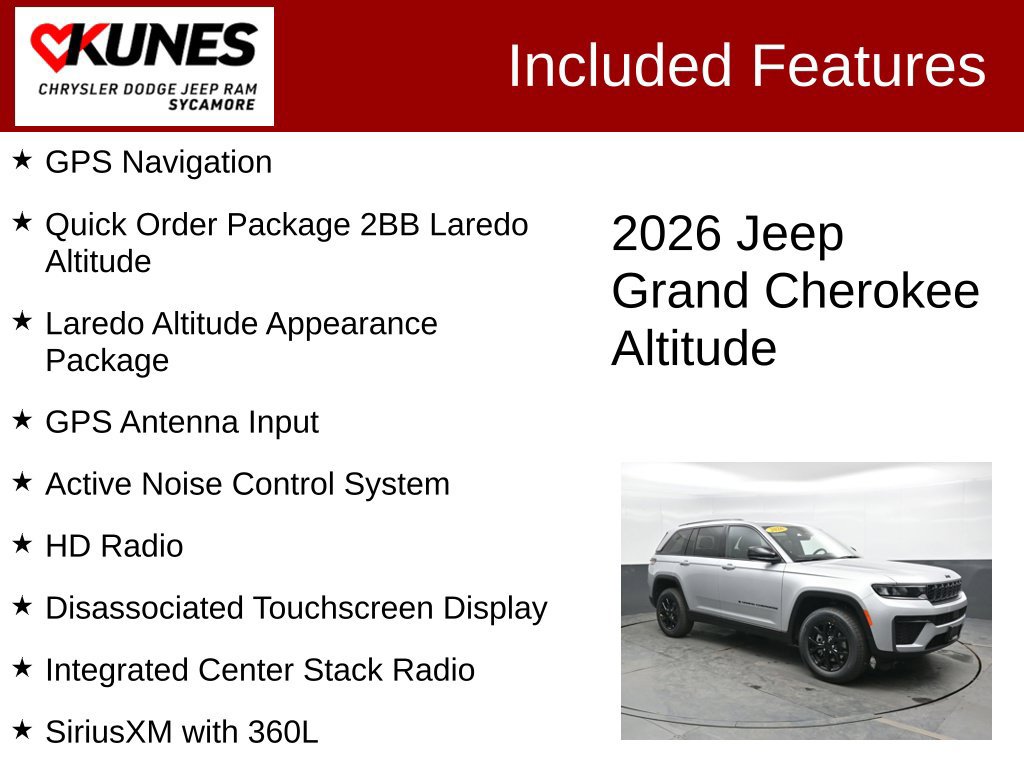 New 2026 Jeep Grand Cherokee Altitude AWD/4WD image 2