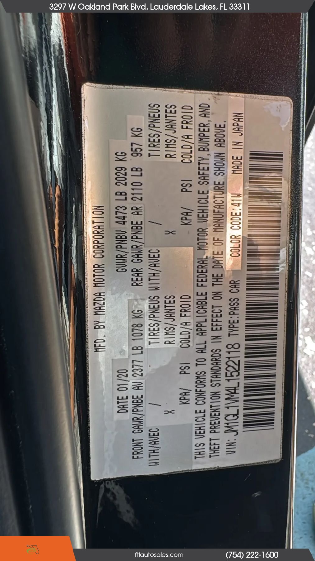 Used 2020 MAZDA MAZDA6 Touring FWD image 63